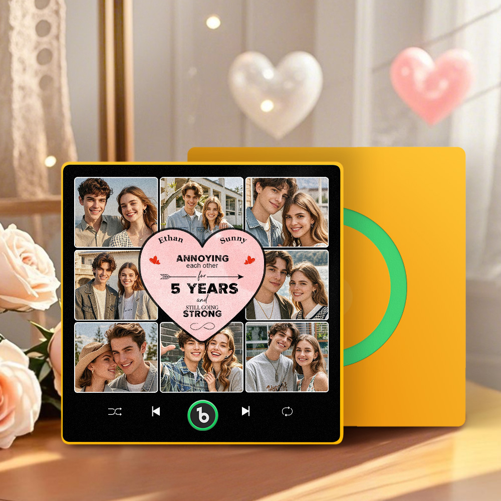 Personalized Music Fridge Magnet Special Anniversary Gift Custom Music Magnets Can Play Songs Gift for Couple