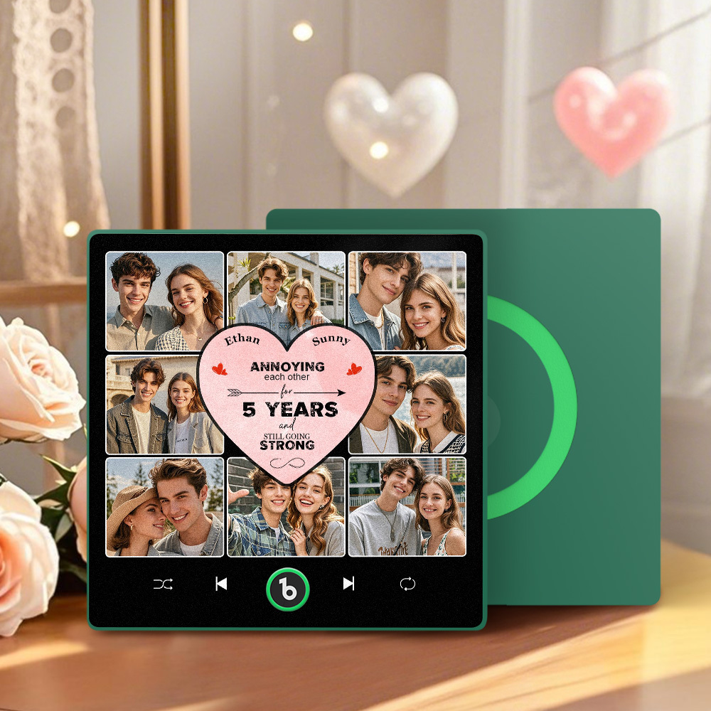 Personalized Music Fridge Magnet Special Anniversary Gift Custom Music Magnets Can Play Songs Gift for Couple