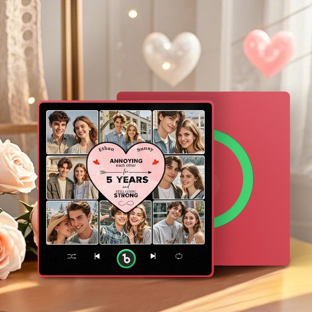 Personalized Music Fridge Magnet Special Anniversary Gift Custom Music Magnets Can Play Songs Gift for Couple