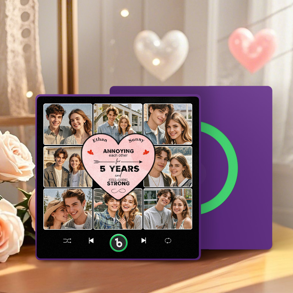 Personalized Music Fridge Magnet Special Anniversary Gift Custom Music Magnets Can Play Songs Gift for Couple