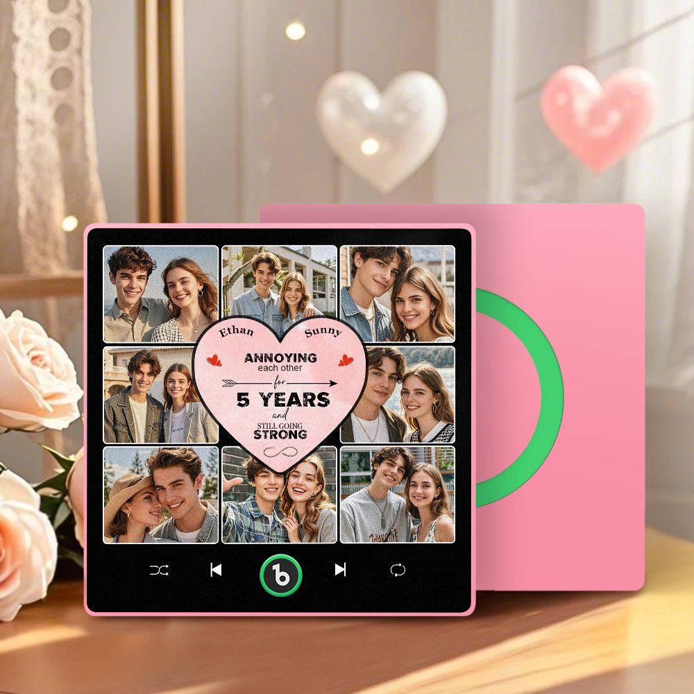 Personalized Music Fridge Magnet Special Anniversary Gift Custom Music Magnets Can Play Songs Gift for Couple