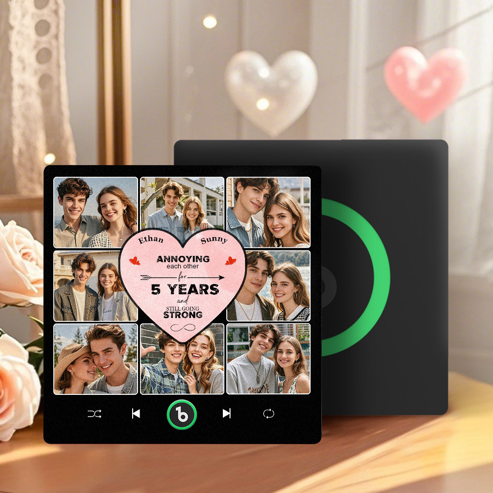 Personalized Music Fridge Magnet Special Anniversary Gift Custom Music Magnets Can Play Songs Gift for Couple