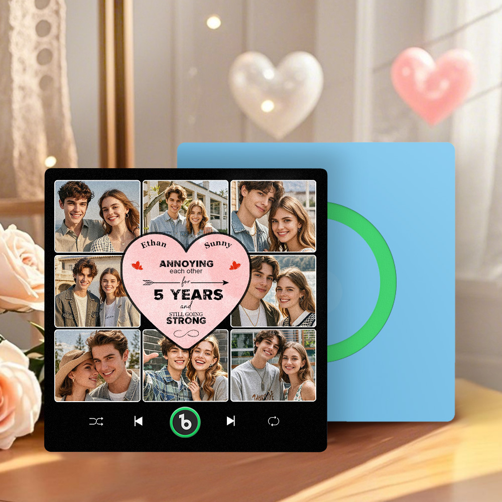 Personalized Music Fridge Magnet Special Anniversary Gift Custom Music Magnets Can Play Songs Gift for Couple