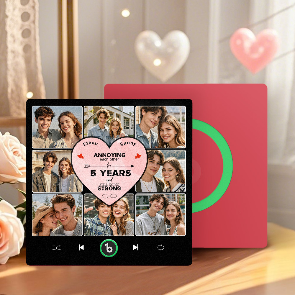 Personalized Music Fridge Magnet Special Anniversary Gift Custom Music Magnets Can Play Songs Gift for Couple