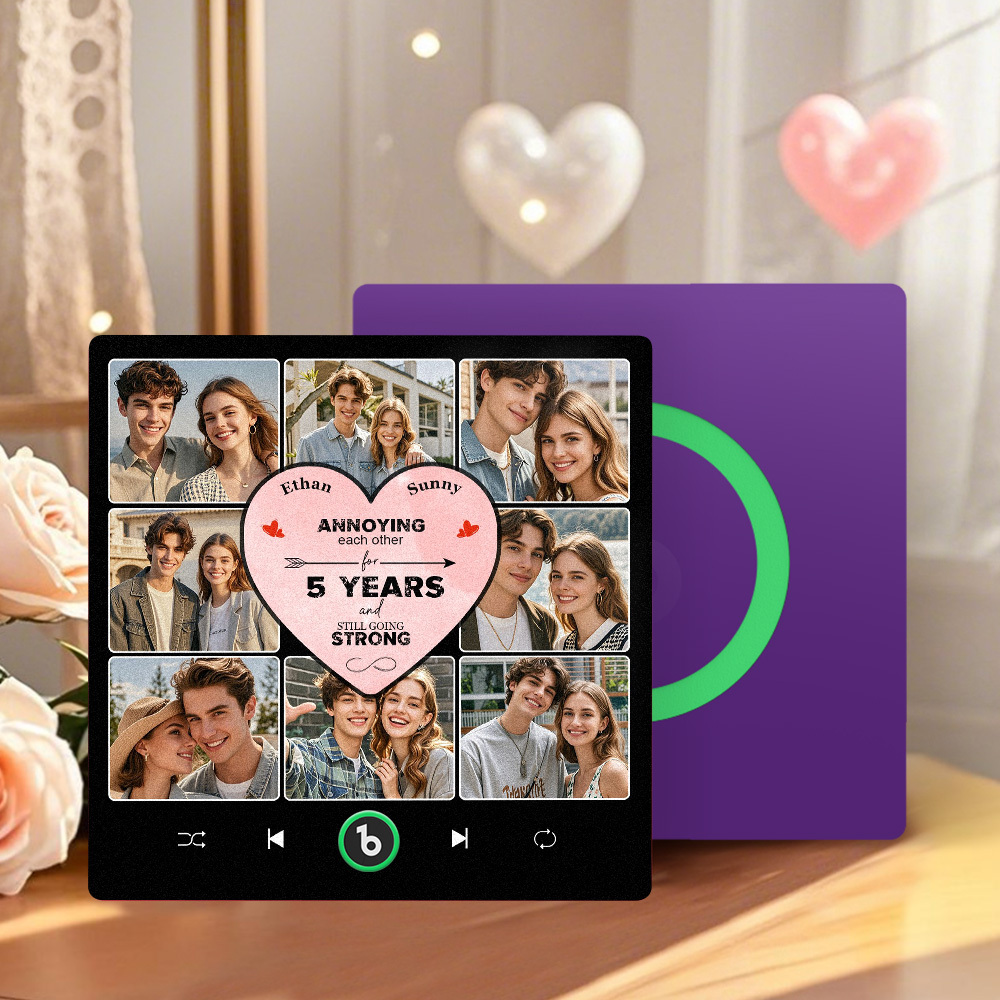 Personalized Music Fridge Magnet Special Anniversary Gift Custom Music Magnets Can Play Songs Gift for Couple