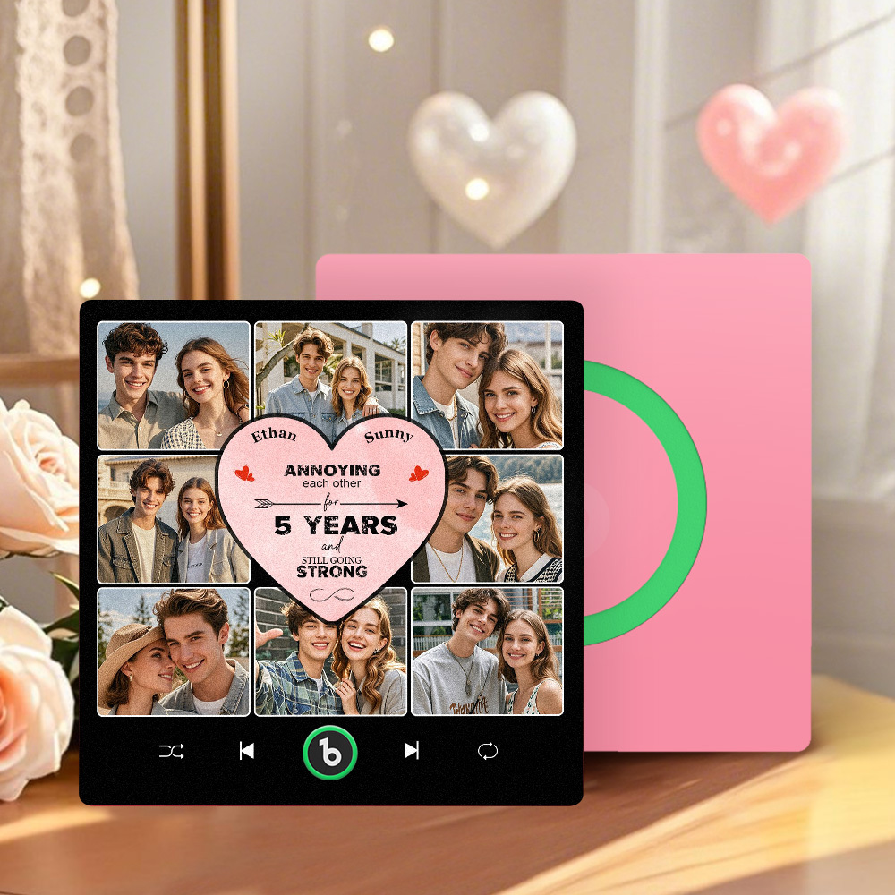 Personalized Music Fridge Magnet Special Anniversary Gift Custom Music Magnets Can Play Songs Gift for Couple