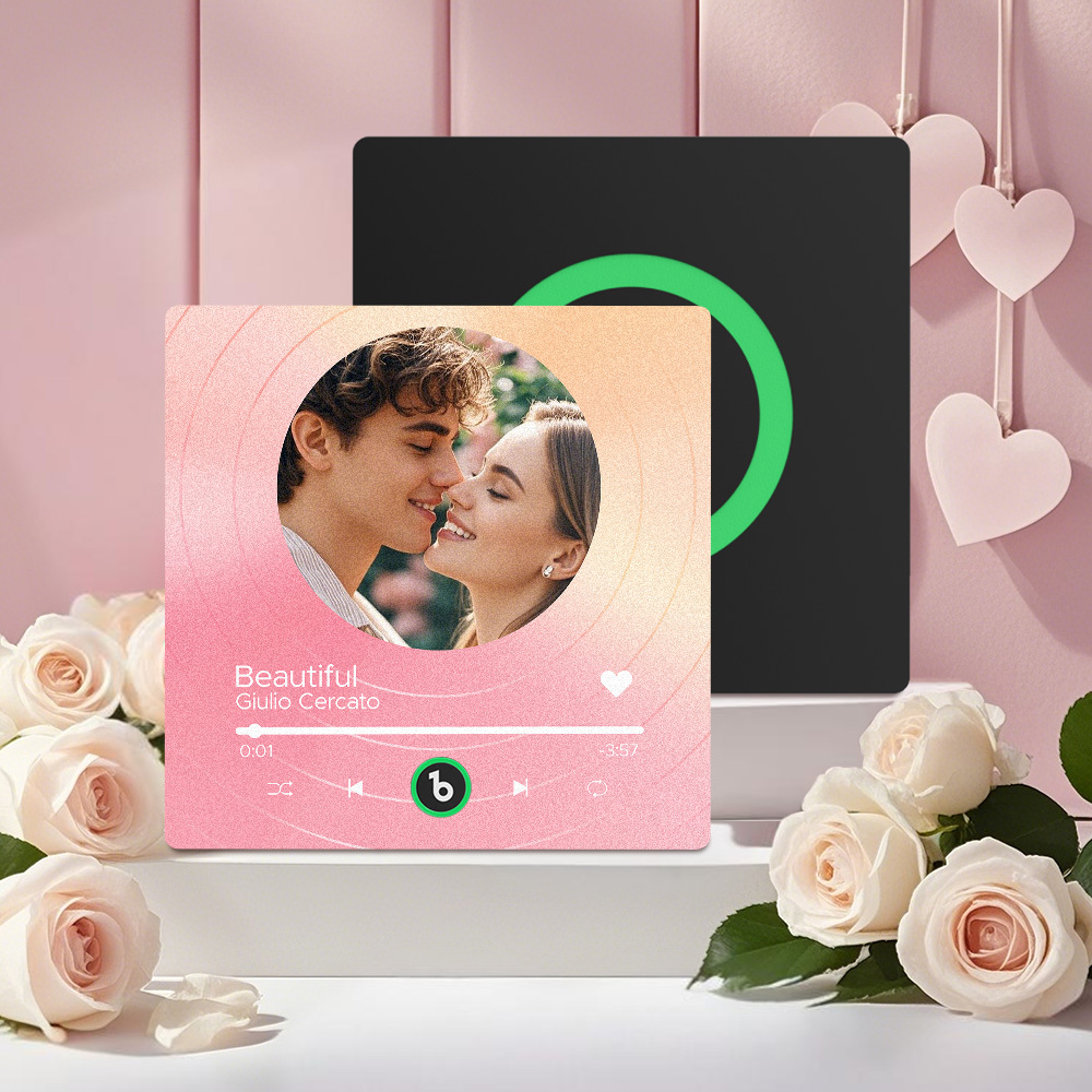 Custom Music Fridge Magnets Vinyl Records Colorful Frame Album Fridge Magnet Can Play Songs Gift