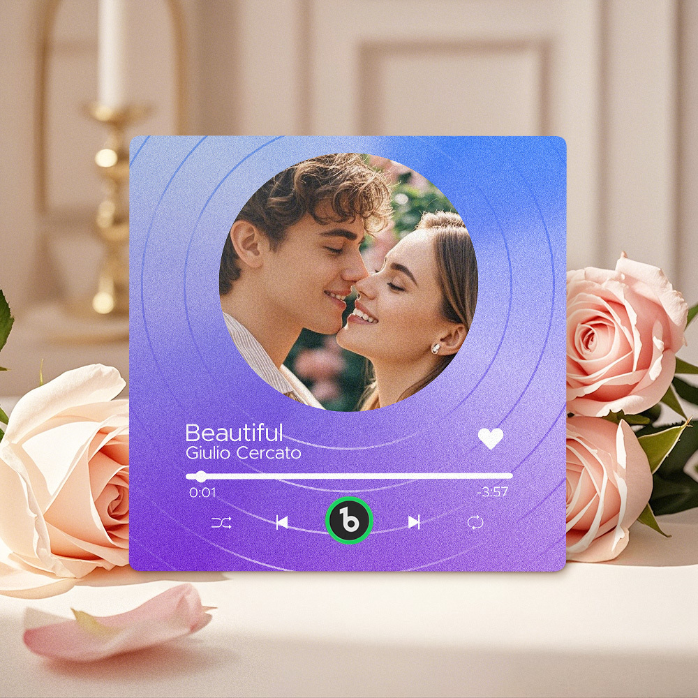 Custom Music Fridge Magnets Vinyl Records Colorful Frame Album Fridge Magnet Can Play Songs Gift