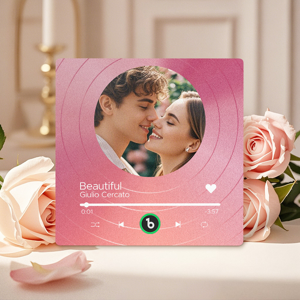 Custom Music Fridge Magnets Vinyl Records Colorful Frame Album Fridge Magnet Can Play Songs Gift