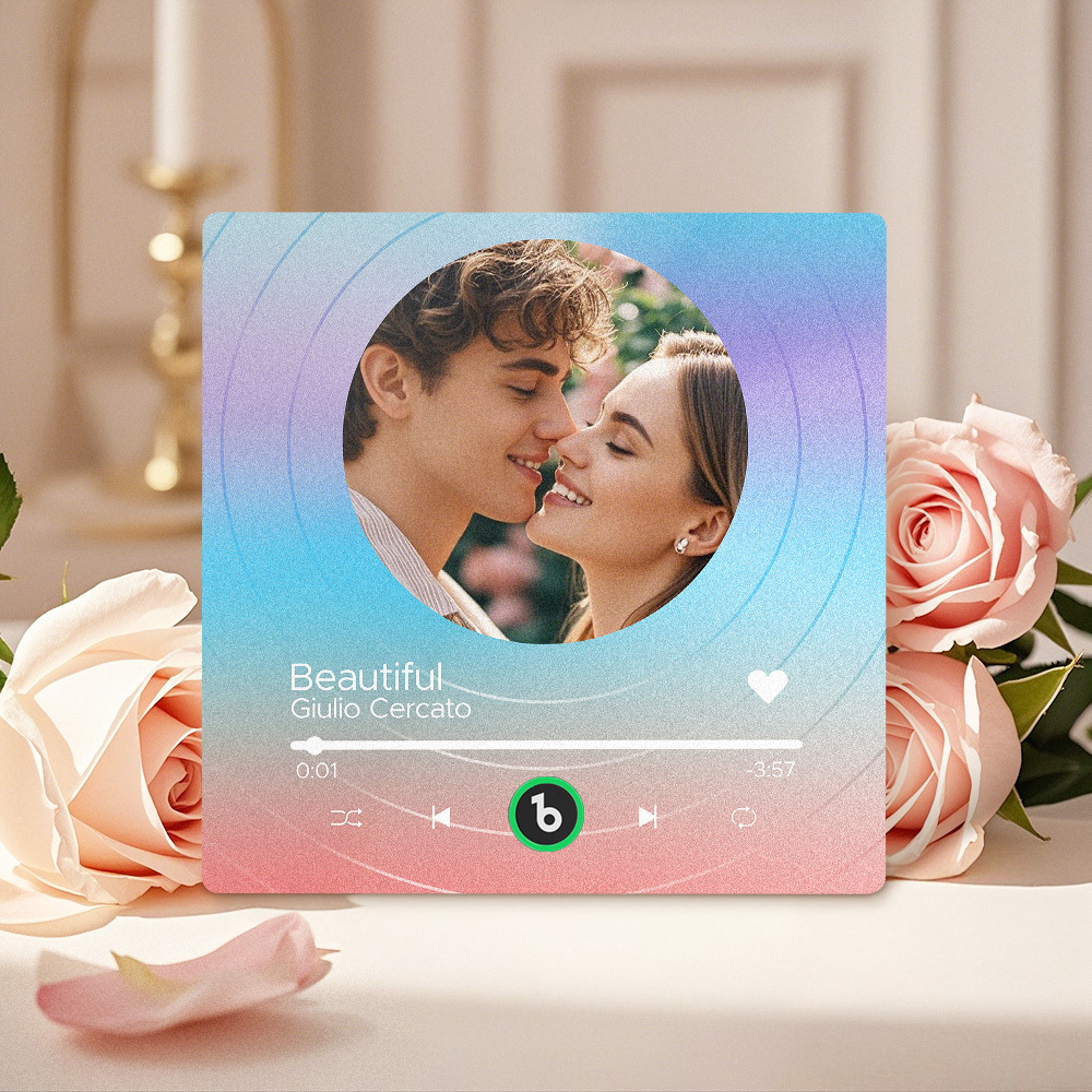 Custom Music Fridge Magnets Vinyl Records Colorful Frame Album Fridge Magnet Can Play Songs Gift