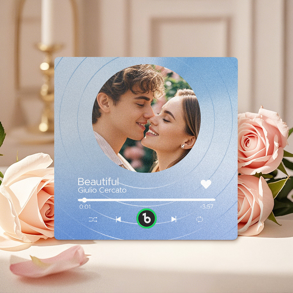 Custom Music Fridge Magnets Vinyl Records Colorful Frame Album Fridge Magnet Can Play Songs Gift