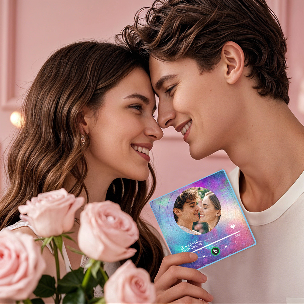 Custom Music Fridge Magnets Vinyl Records Colorful Frame Album Fridge Magnet Can Play Songs Gift