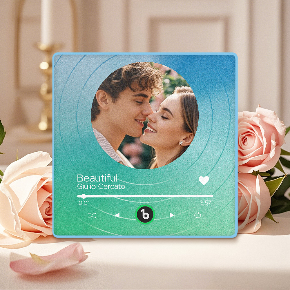 Custom Music Fridge Magnets Vinyl Records Colorful Frame Album Fridge Magnet Can Play Songs Gift