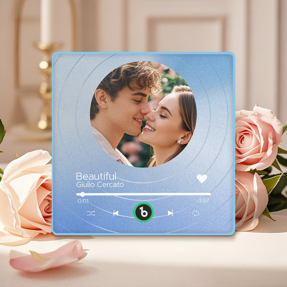 Custom Music Fridge Magnets Vinyl Records Colorful Frame Album Fridge Magnet Can Play Songs Gift