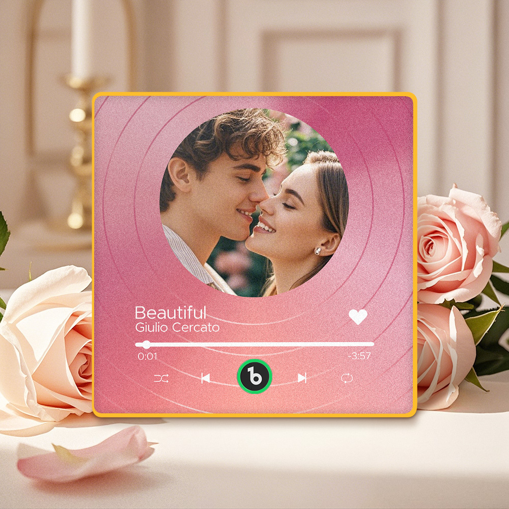 Custom Music Fridge Magnets Vinyl Records Colorful Frame Album Fridge Magnet Can Play Songs Gift