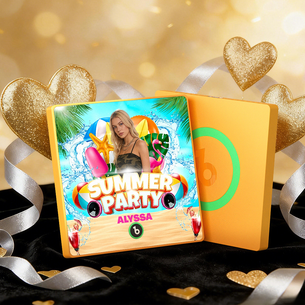 Custom Music Fridge Magnets Colorful Frame Album Fridge Magnet Can Play Songs Heart And Balloon Valentine's Day Gift - MySpotifyGlass