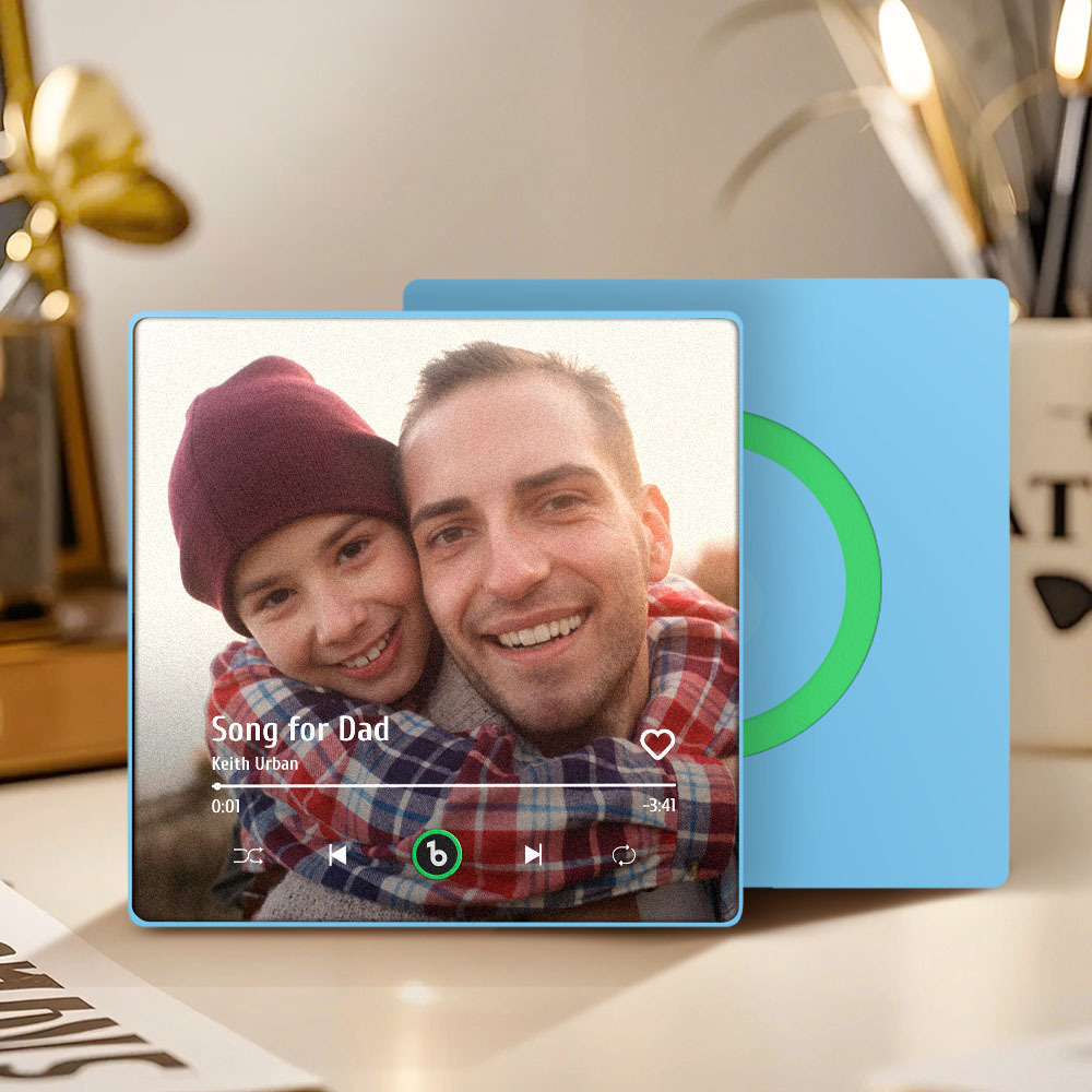 Custom Music Fridge Magnet Custom Photo Fridge Magnet Can Play Songs Father's Day Gift