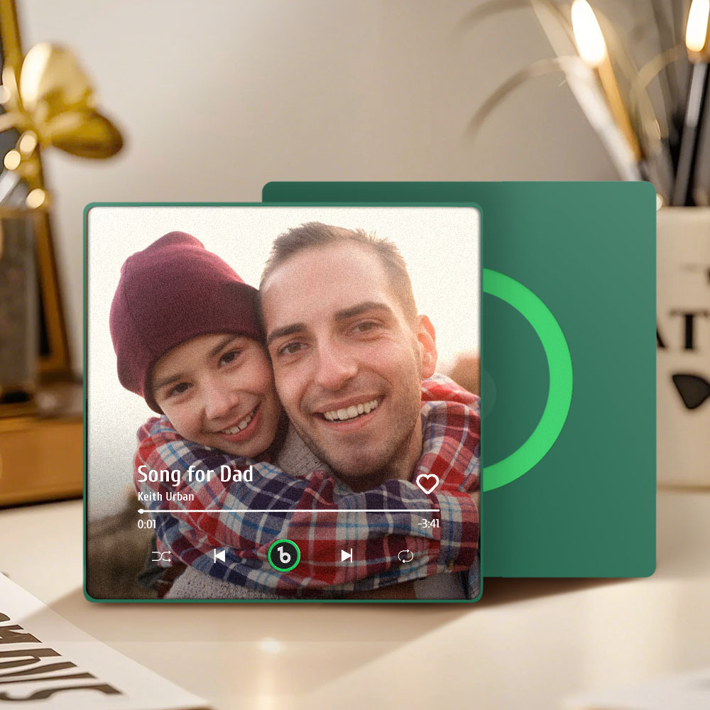 Custom Music Fridge Magnet Custom Photo Fridge Magnet Can Play Songs Father's Day Gift