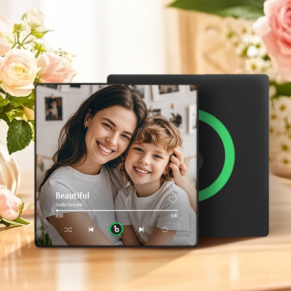 Mother's Day Gifts New 4.0 Upgrade Custom Music Fridge Magnet Colorful Frame Album Fridge Magnet Can Play Songs Gift for Mom