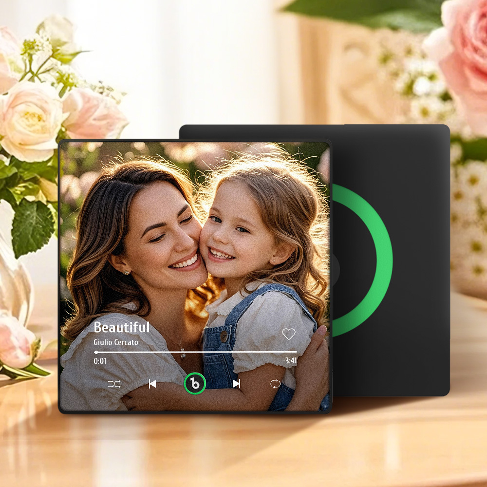 Mother's Day Gifts New 4.0 Upgrade Custom Music Fridge Magnet Colorful Frame Album Fridge Magnet Can Play Songs Gift for Mom