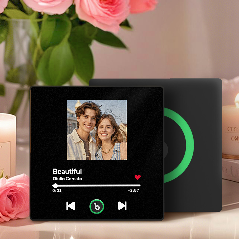 Custom Music Fridge Magnet Colorful Frame Personalized Album Fridge Magnet That Can Be Played Song Anniversary Gift for Couple	 Can Upload Your Music