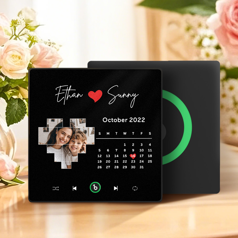 Mother's Day Gifts New 4.0 Upgrade Custom Music Fridge Magnet Colorful Frame Album Fridge Magnet Can Play Songs Gift for Mom