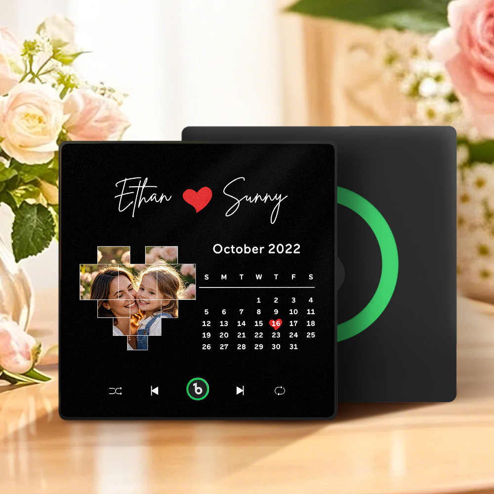 Mother's Day Gifts New 4.0 Upgrade Custom Music Fridge Magnet Colorful Frame Album Fridge Magnet Can Play Songs Gift for Mom