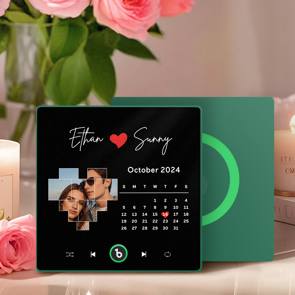 New 4.0 Upgrade Custom Music Fridge Magnet Anniversary Gifts Colorful Frame Album Fridge Magnet Can Play Songs Can Upload Your Music