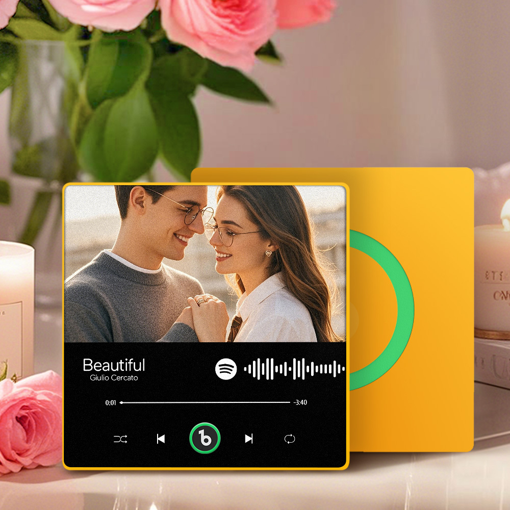 Custom Music Fridge Magnet Spotify Album Fridge Magnet Anniversary Gifts Colorful Can Upload Your Music