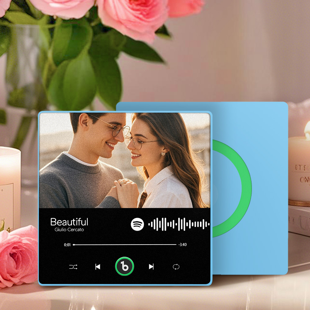 Custom Music Fridge Magnet Spotify Album Fridge Magnet Anniversary Gifts Colorful Can Upload Your Music