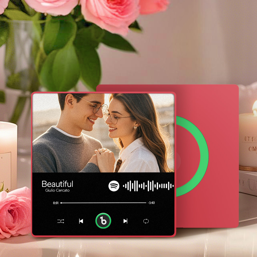 Custom Music Fridge Magnet Spotify Album Fridge Magnet Anniversary Gifts Colorful Can Upload Your Music