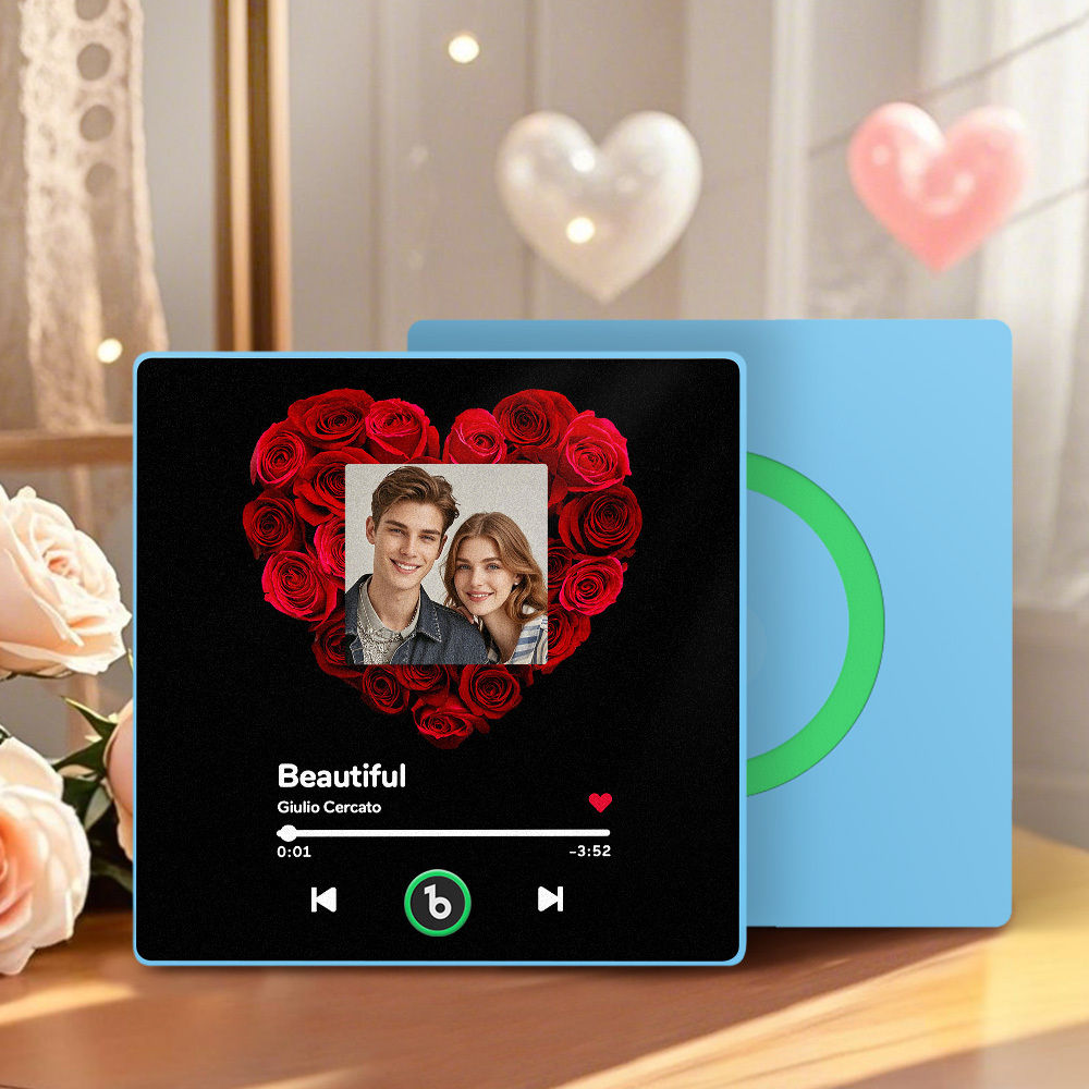 Custom Music Fridge Magnet Colorful Frame Photo Fridge Magnet Gift for Her	 Can Upload Your Music