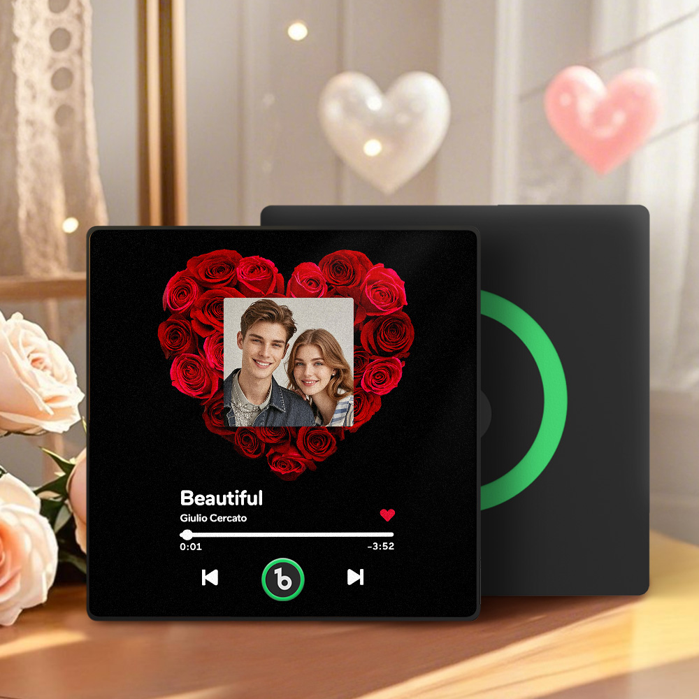 Custom Music Fridge Magnet Colorful Frame Photo Fridge Magnet Gift for Her	 Can Upload Your Music