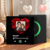 Custom Music Fridge Magnet Colorful Frame Photo Fridge Magnet Gift for Her	 Can Upload Your Music