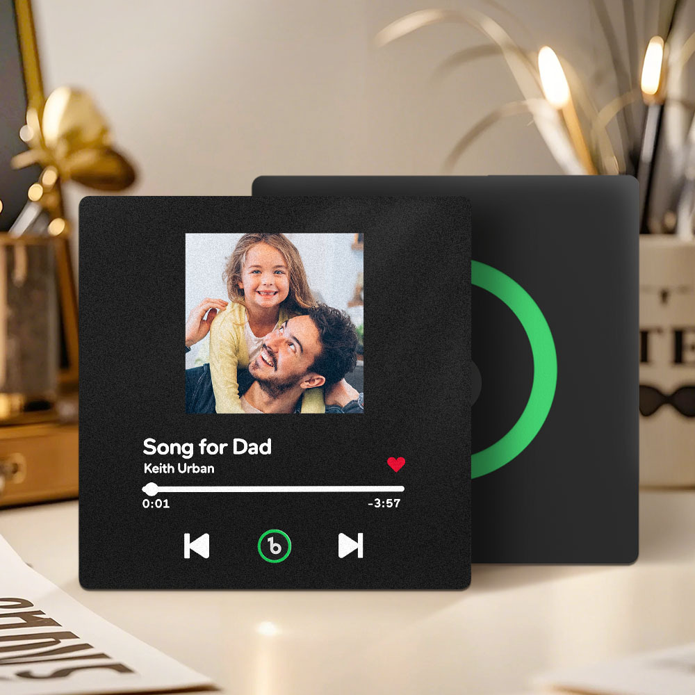 Custom Music Fridge Magnet Custom Photo Fridge Magnet Can Play Songs Father's Day Gift