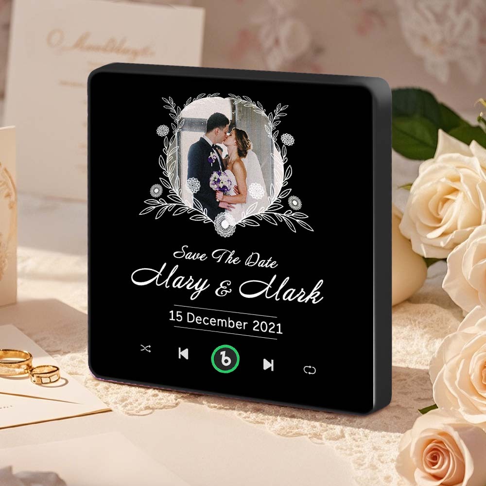 Music Fridge Magnet Custom Wedding Gifts for Couples Personalized Music Magnets Can Play Songs