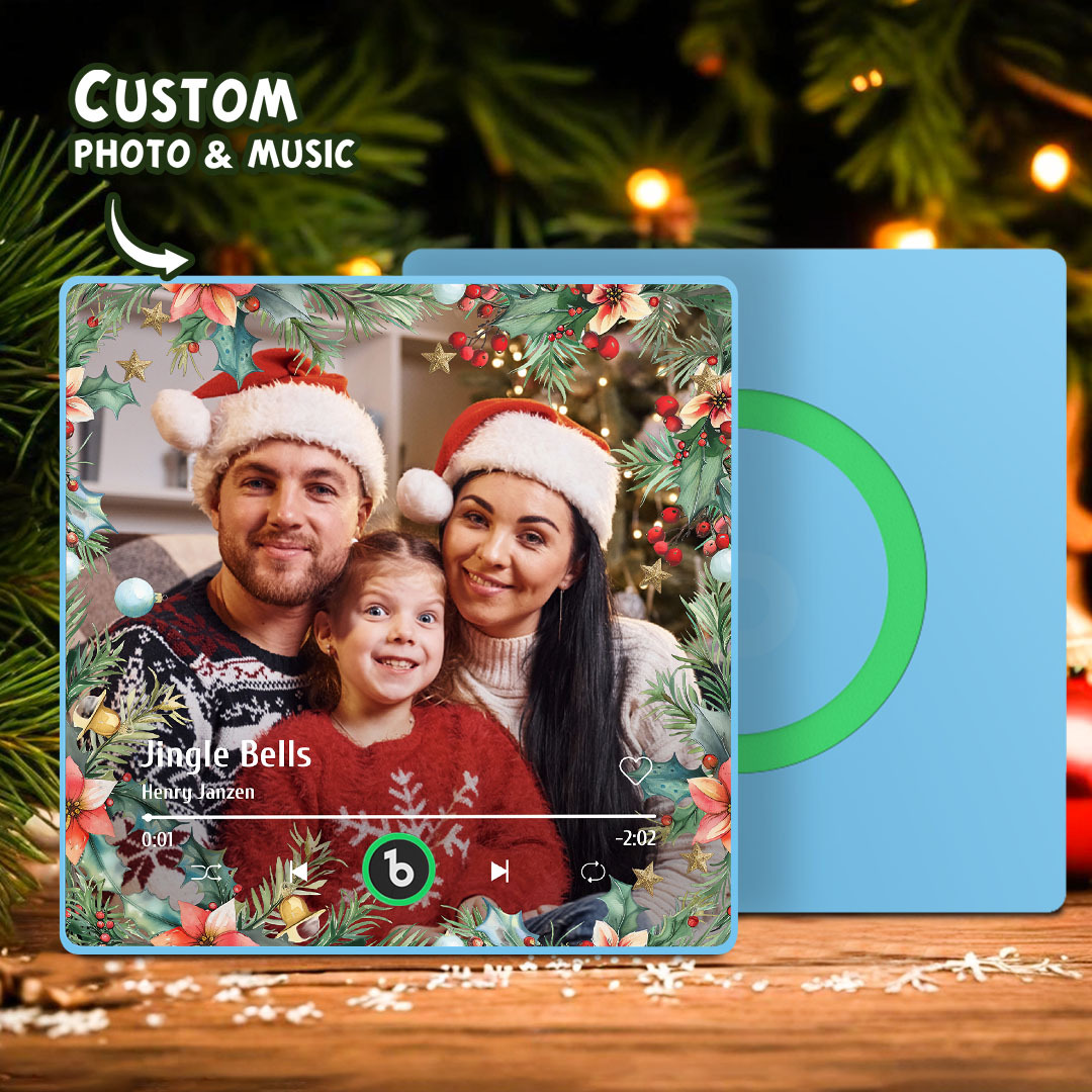 Test Personalized Spotify Album Music Fridge Magnet Christmas Gifts