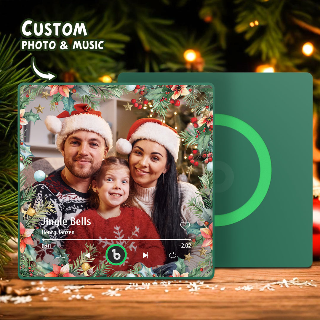 Test Personalized Spotify Album Music Fridge Magnet Christmas Gifts