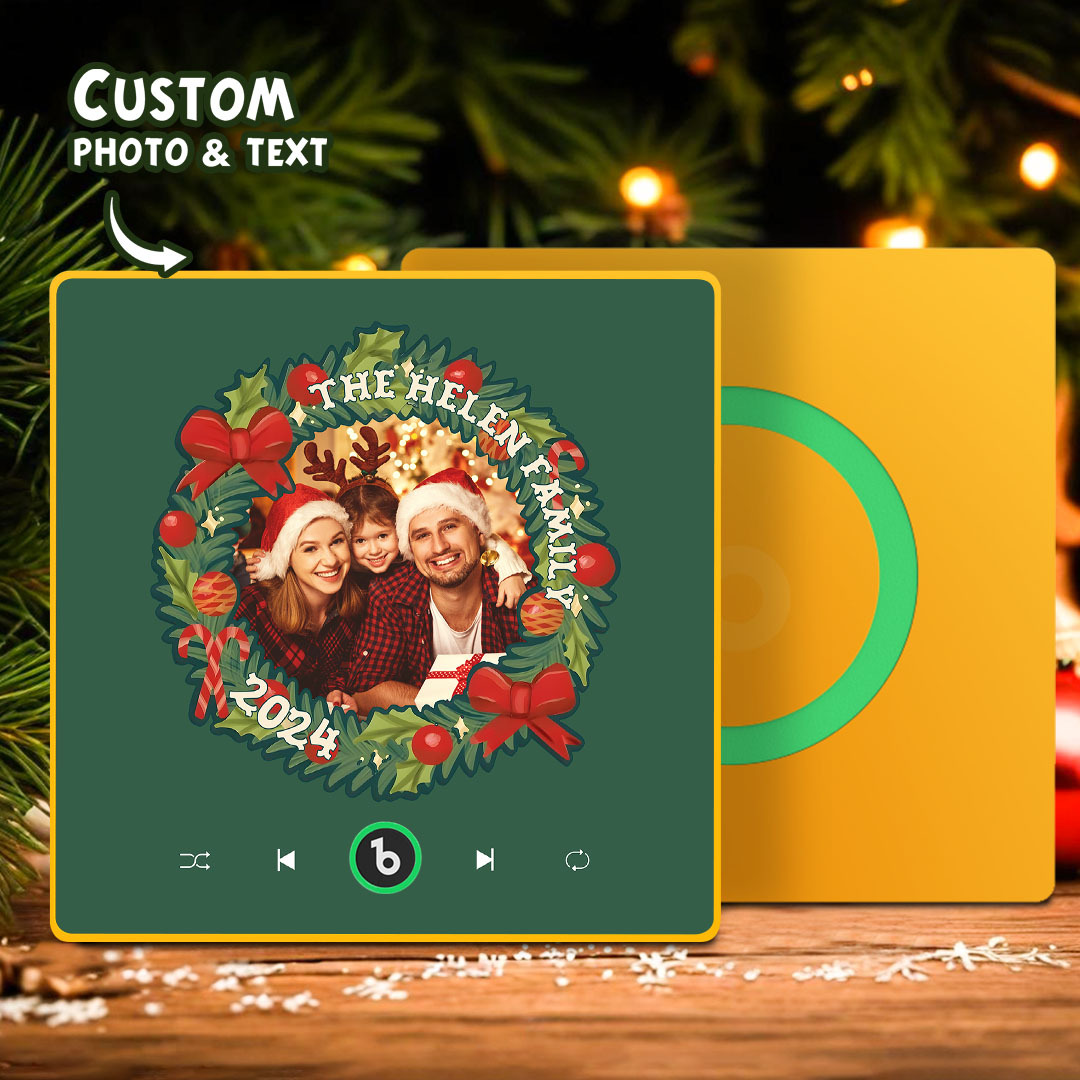 Test Personalized Spotify Album Music Fridge Magnet Christmas Gifts