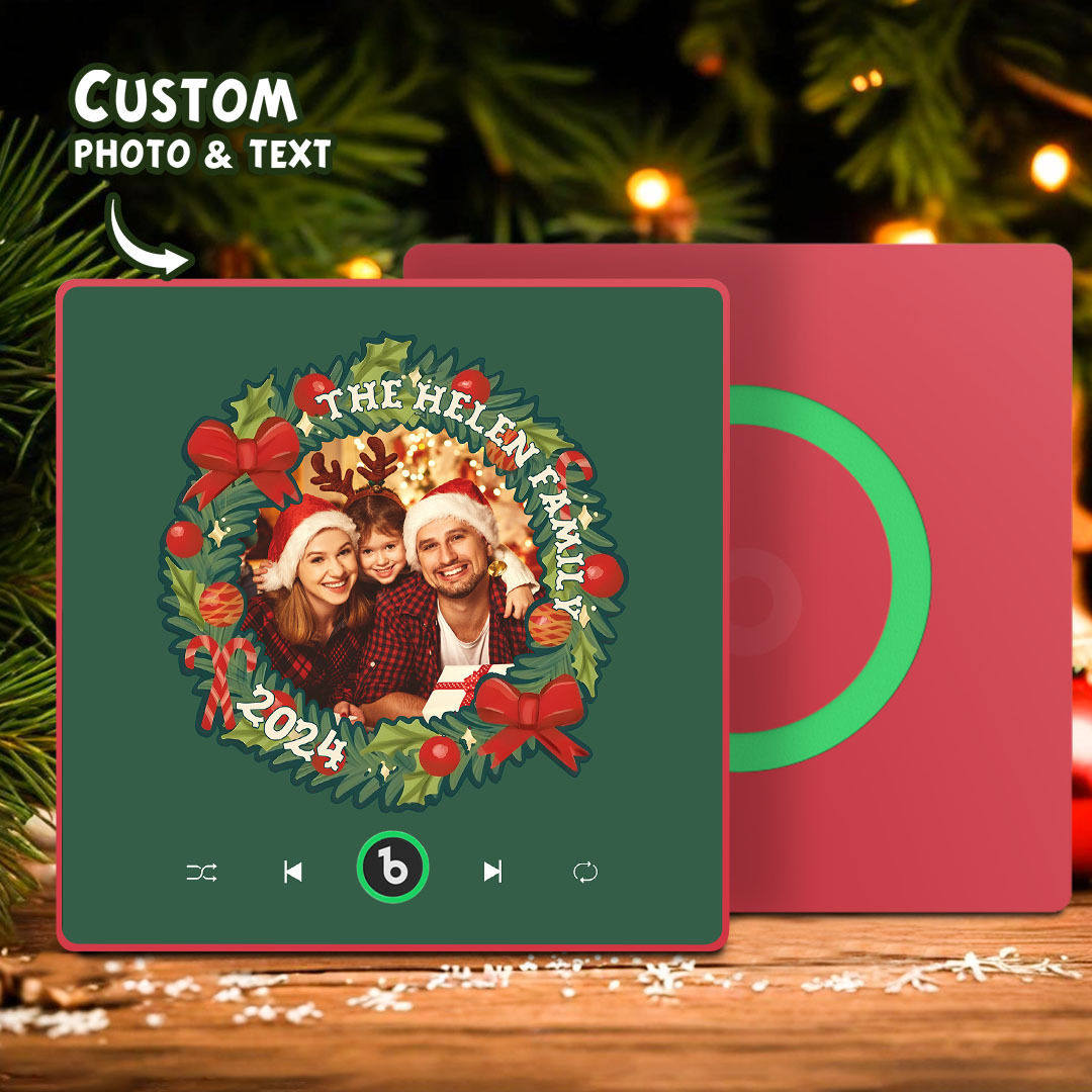 Test Personalized Spotify Album Music Fridge Magnet Christmas Gifts
