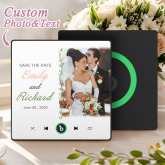 Custom Music Fridge Magnet Wedding Gift for Couples Personalized Music Magnets Can Play Songs