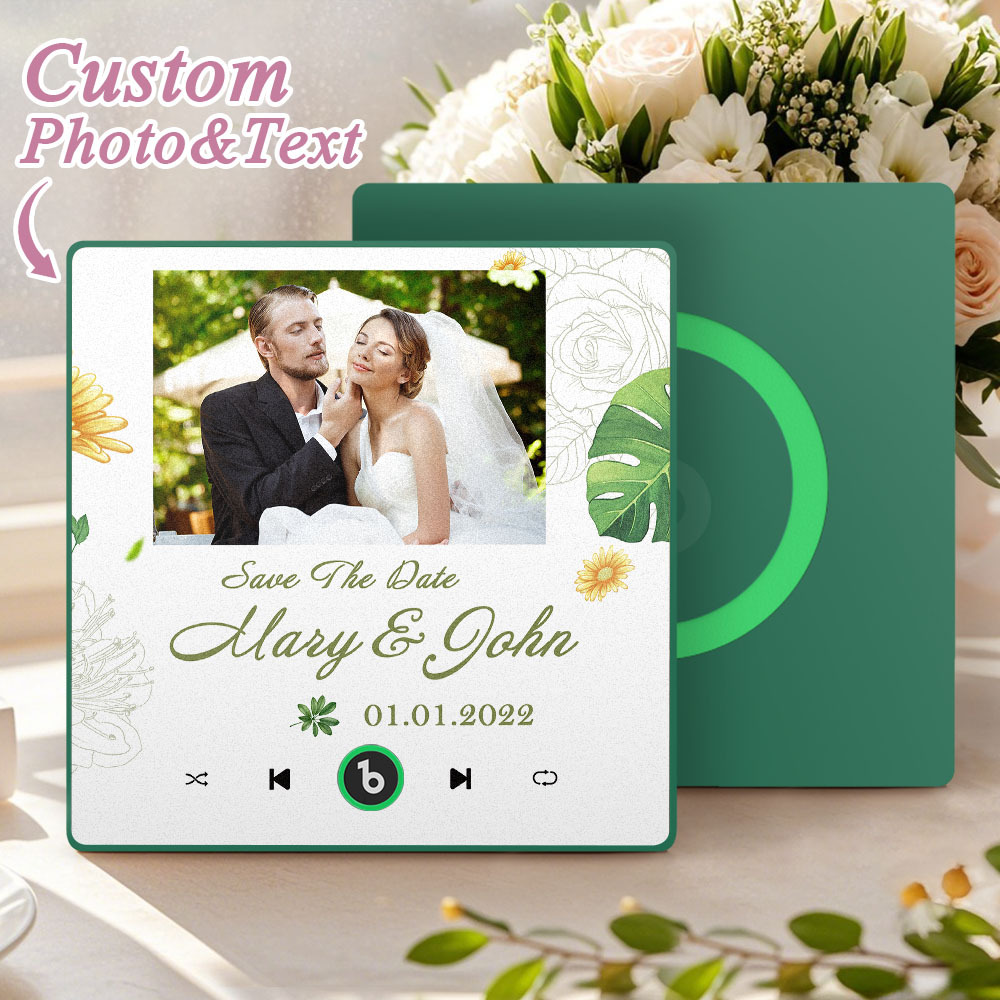 Music Fridge Magnet Custom Wedding Gift for Couples Personalized Music Magnets Can Play Songs