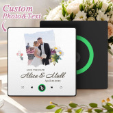 Music Fridge Magnet Custom Gift for Couples Personalized Music Magnets Can Play Songs Wedding Gifts