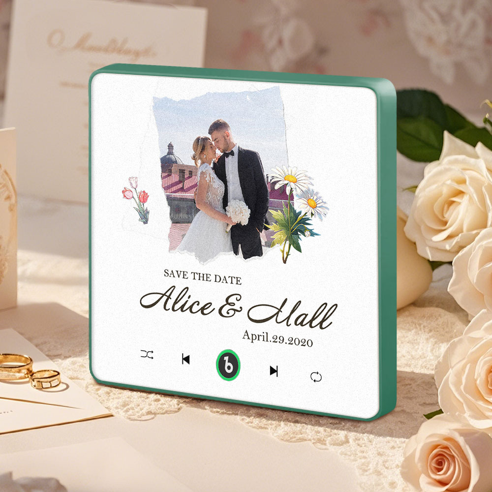 Music Fridge Magnet Custom Gift for Couples Personalized Music Magnets Can Play Songs Wedding Gifts