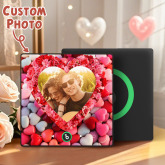 Personalized Rose Heart Music Fridge Magnet Valentine's Day Gifts Custom Music Magnets Can Play Songs