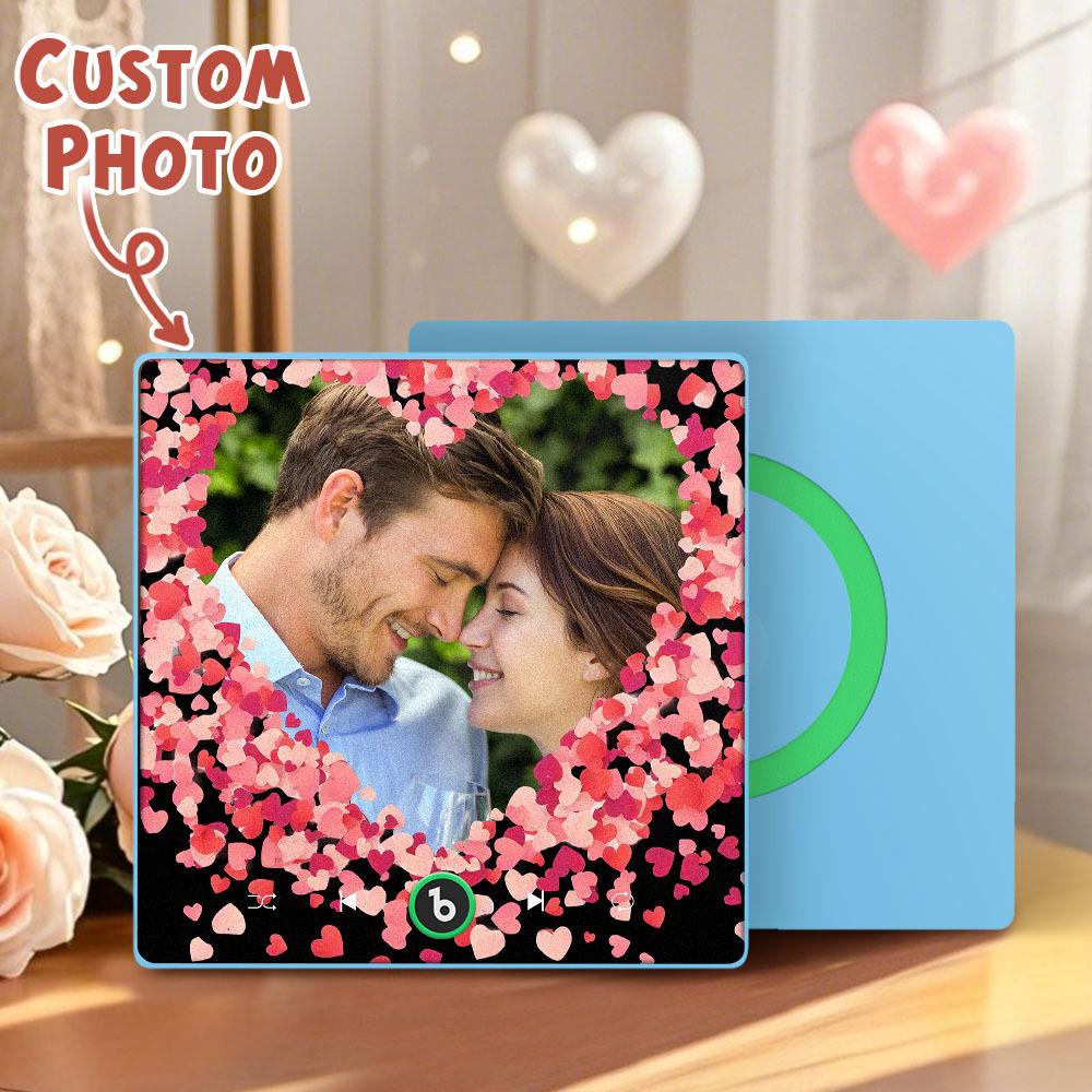 Personalized Love Hearts Music Fridge Magnet Valentine's Day Gifts Custom Music Magnets Can Play Songs
