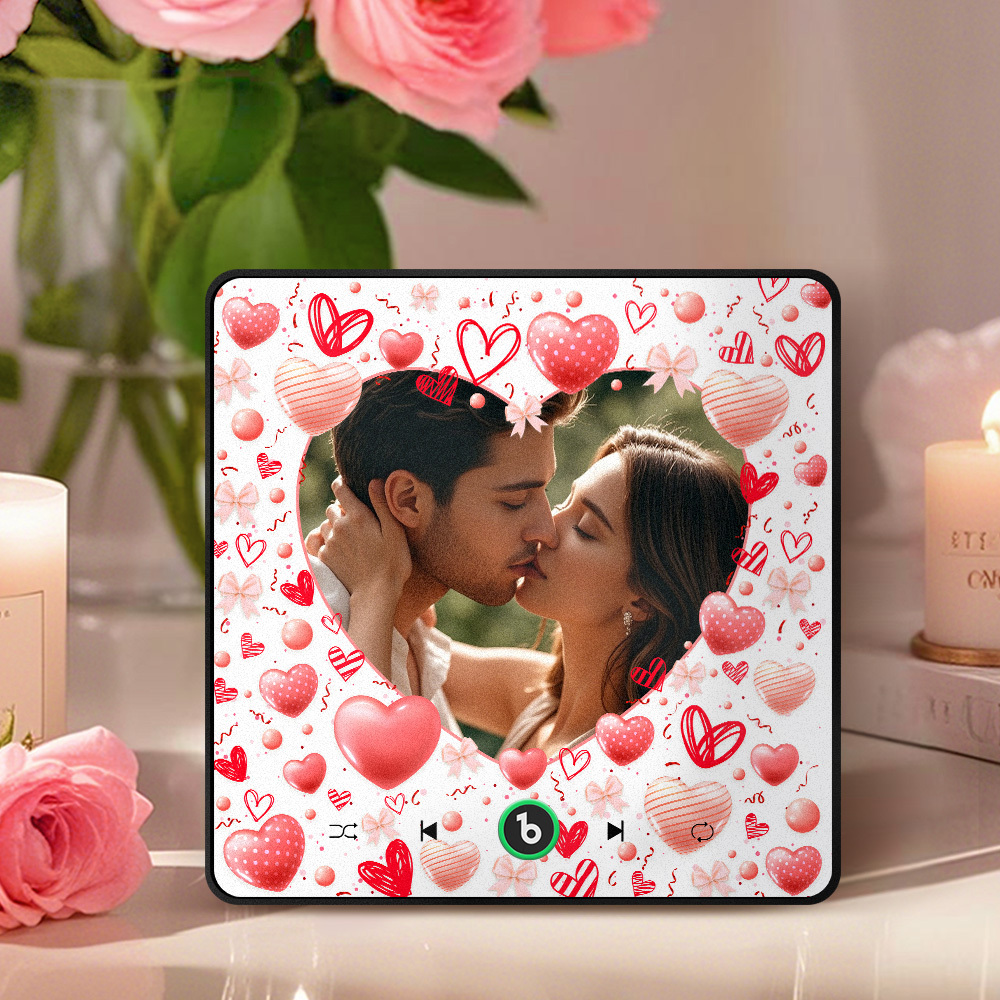 Personalized I Love You Music Fridge Magnet Valentine's Day Gifts Custom Music Magnets Can Play Songs