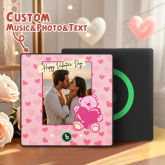 Personalized Happy Valentine's Day Music Fridge Magnet Gifts Custom Music Magnets Can Play Songs