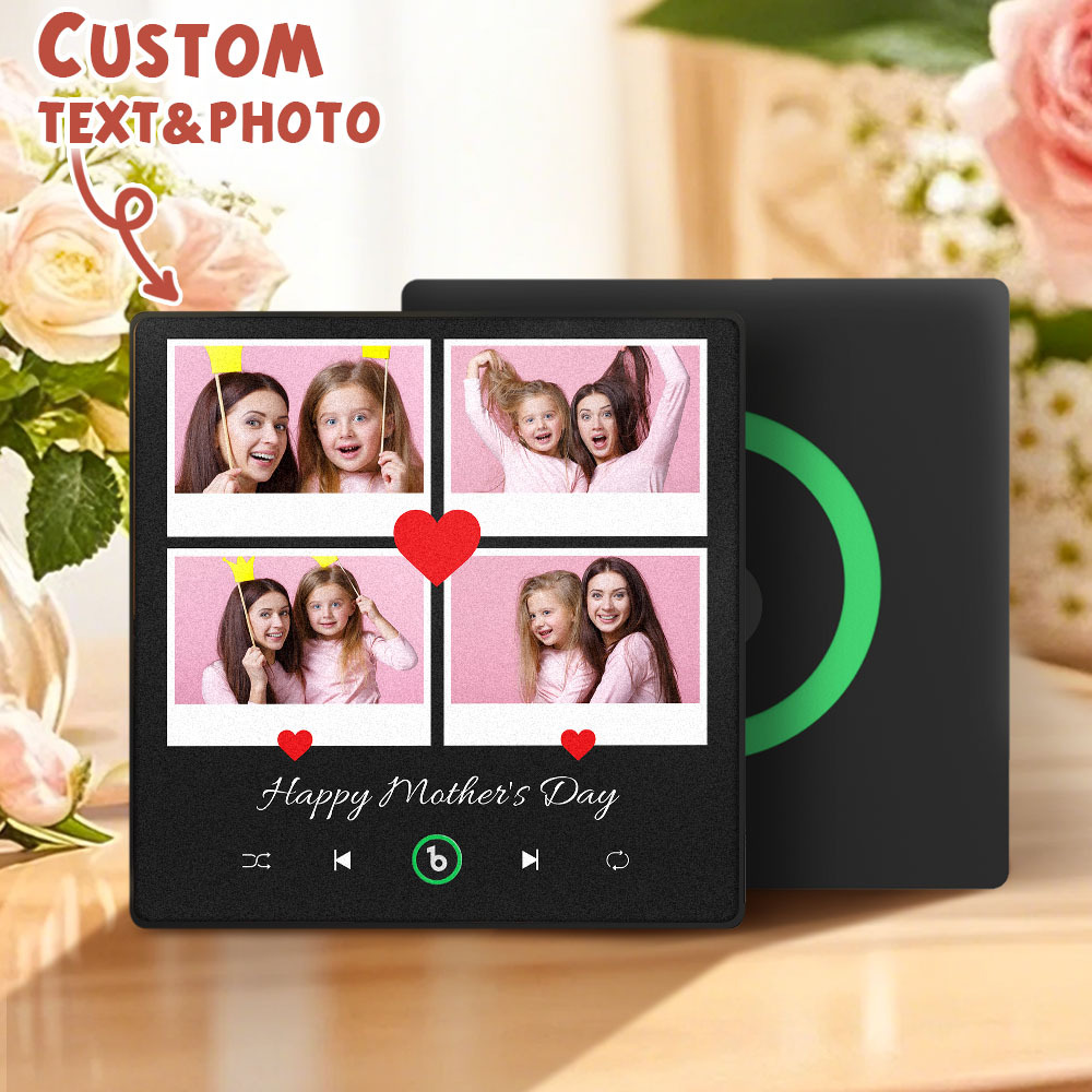 Mother's Day Gifts New 4.0 Upgrade Custom Music Fridge Magnet Colorful Frame Album Fridge Magnet Can Play Songs Gift for Mom