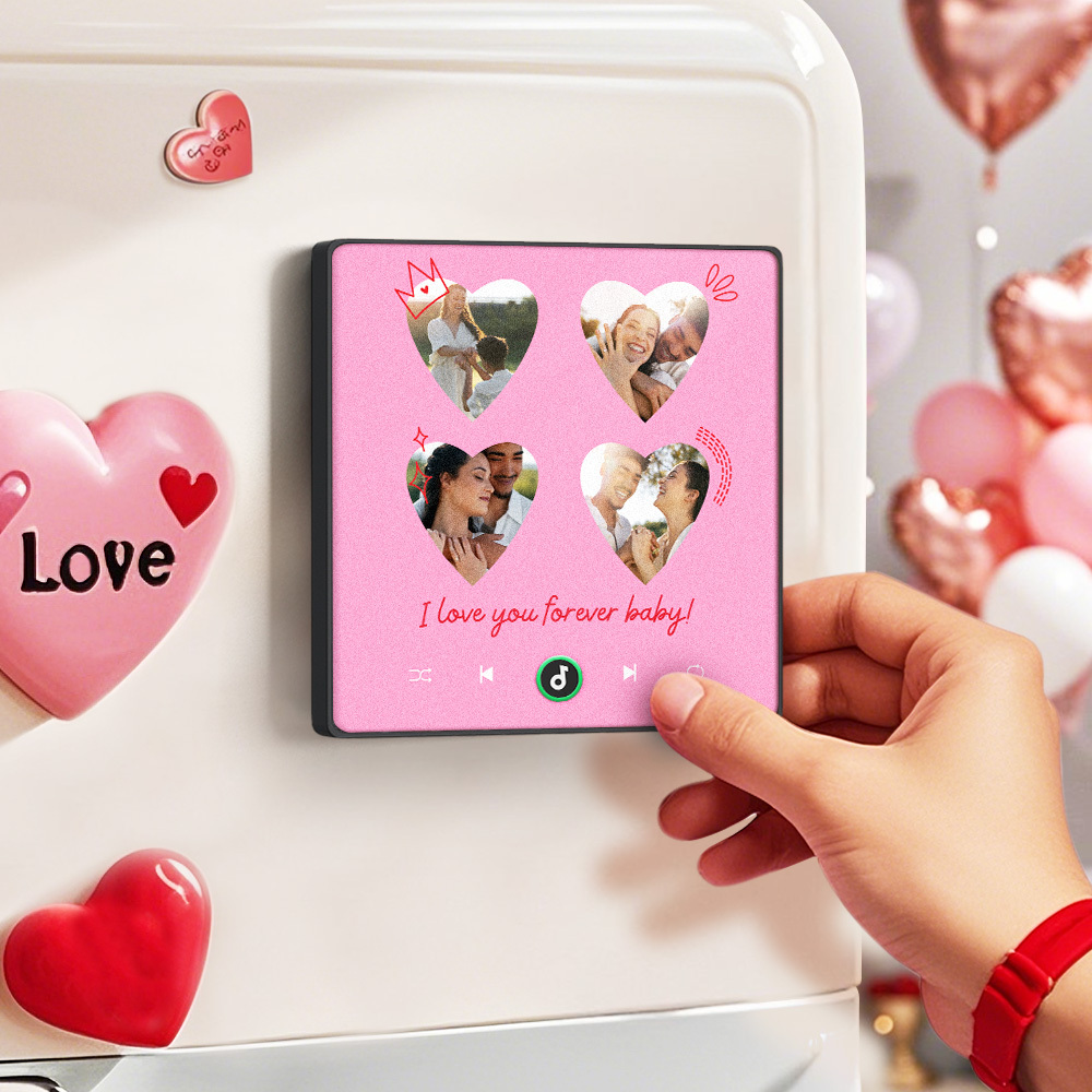 Personalized Photos Memories of Love Music Magnet Custom Music Magnets Can Play Songs Valentine's Day Gifts